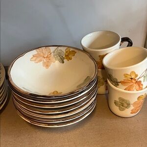 Franciscan autumn Ceramic Dinnerware pieces 11 pieces